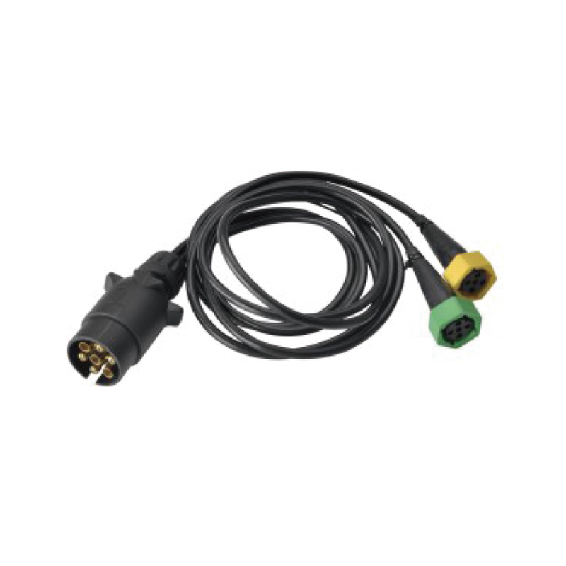 Kumparan lurus PVC 7 tiang, pada colokan JH003 dan dua colokan pastik 5pin, panjang kabel 1M,2M,3M...JH017-H