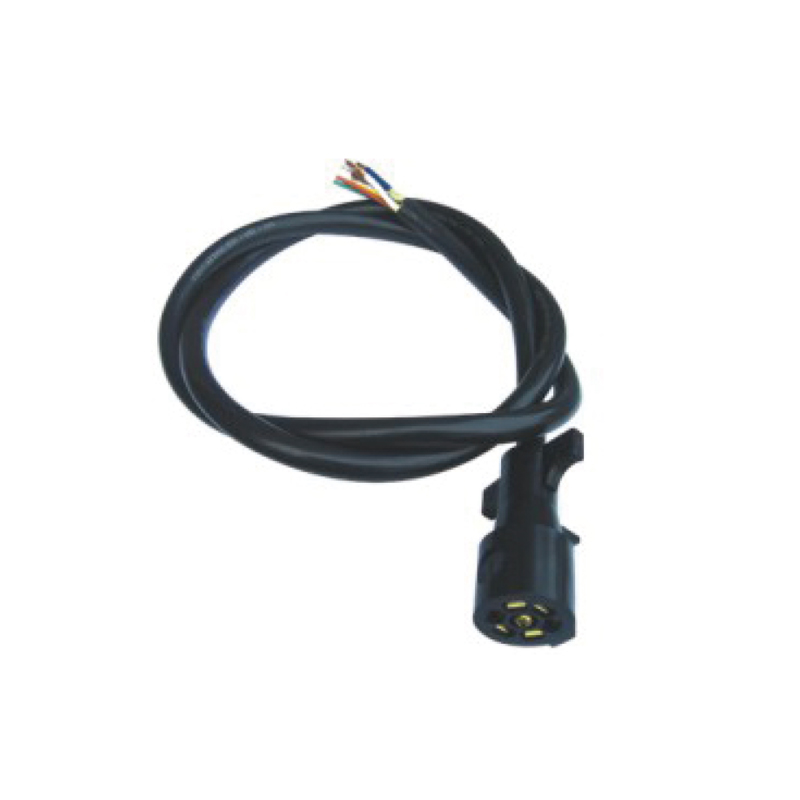 Kumparan Lurus PVC 7 Tiang Dengan Satu Steker Plastik, Panjang Kabel 1m,2m,3m.....JH066